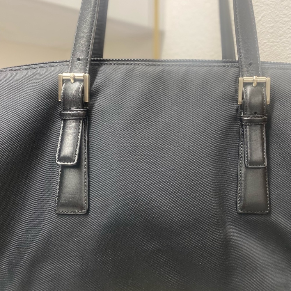 Coach Vintage Mercer Twill and Leather Black Satchel EUC - Picture 7 of 15
